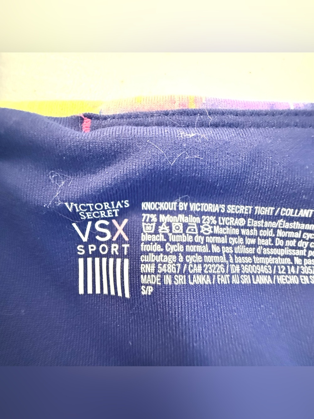 Victoria's Secret VSX Y2K Tie Dye Knockout Compression Leggings Size Small - Picture 8 of 11